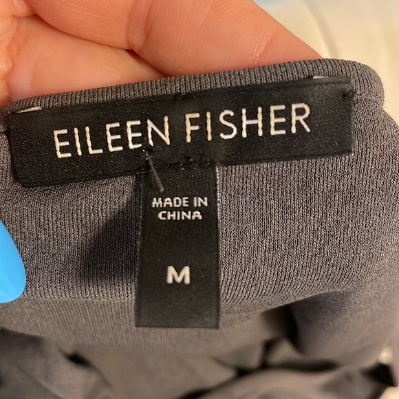 Eileen Fisher SILK knit jersey stretch A-line TANK tunic scoop neck size Med - Picture 4 of 7
